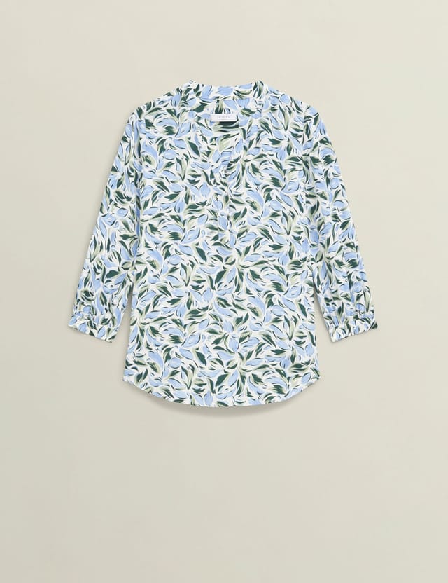 Hobbs London Hobbs London Women's Essie Floral Print Blouse in Cool White - 2