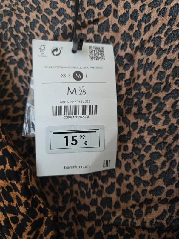 Bershka Leopard print shirt
