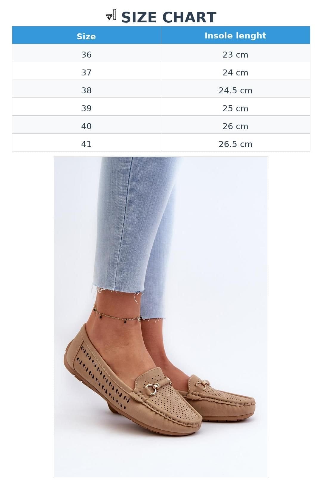 Love Lace Love Lace Women's Openwork Moccasins with Gold Front Detail Soft Insole Comfort in Brown - 4