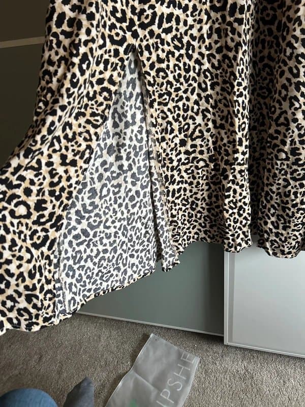 ASOS ASOS leopard print midi dress size 16