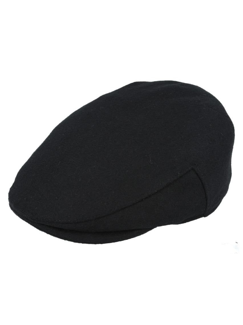 XPOSED XPOSED Men's Gatsby Wool Blend Flat Cap in Black - 2