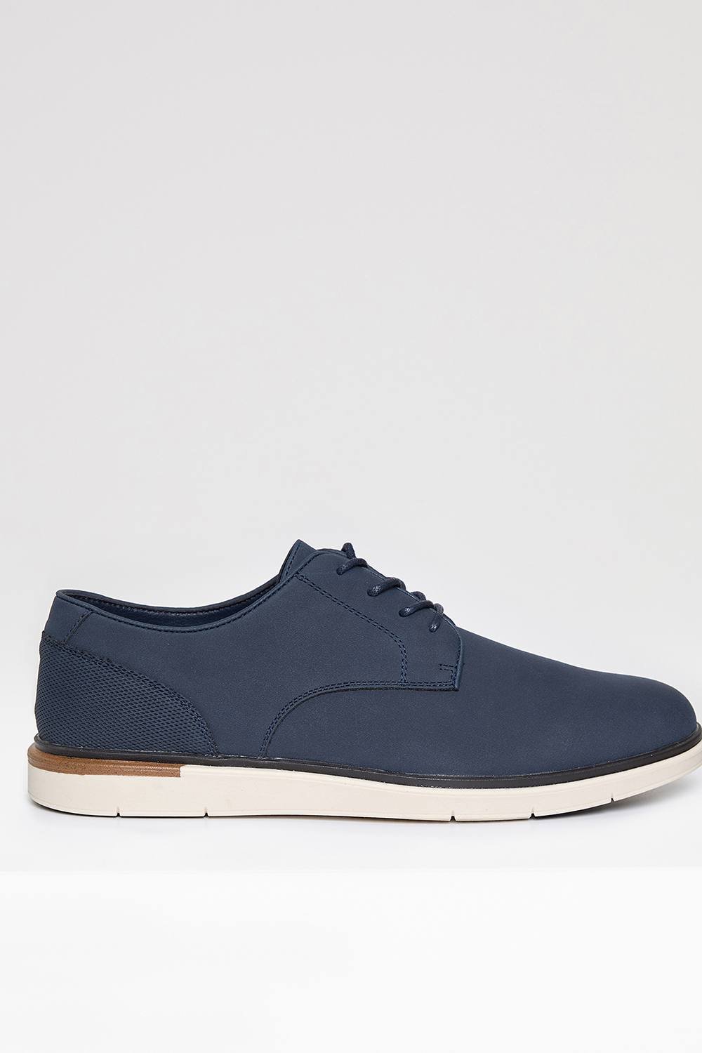 Threadbare Threadbare Men's Faux Suede Derby Shoes in Navy - 2