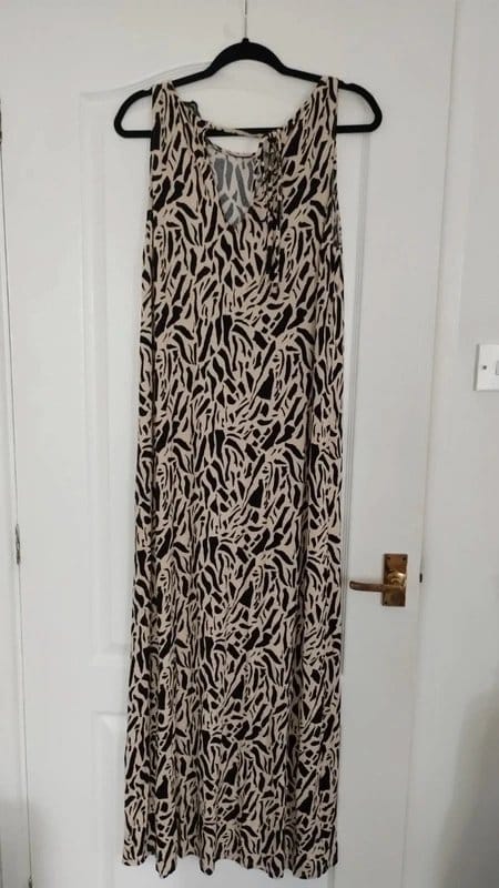 F&F Abstract Animal Print Sleeveless Maxi Dress