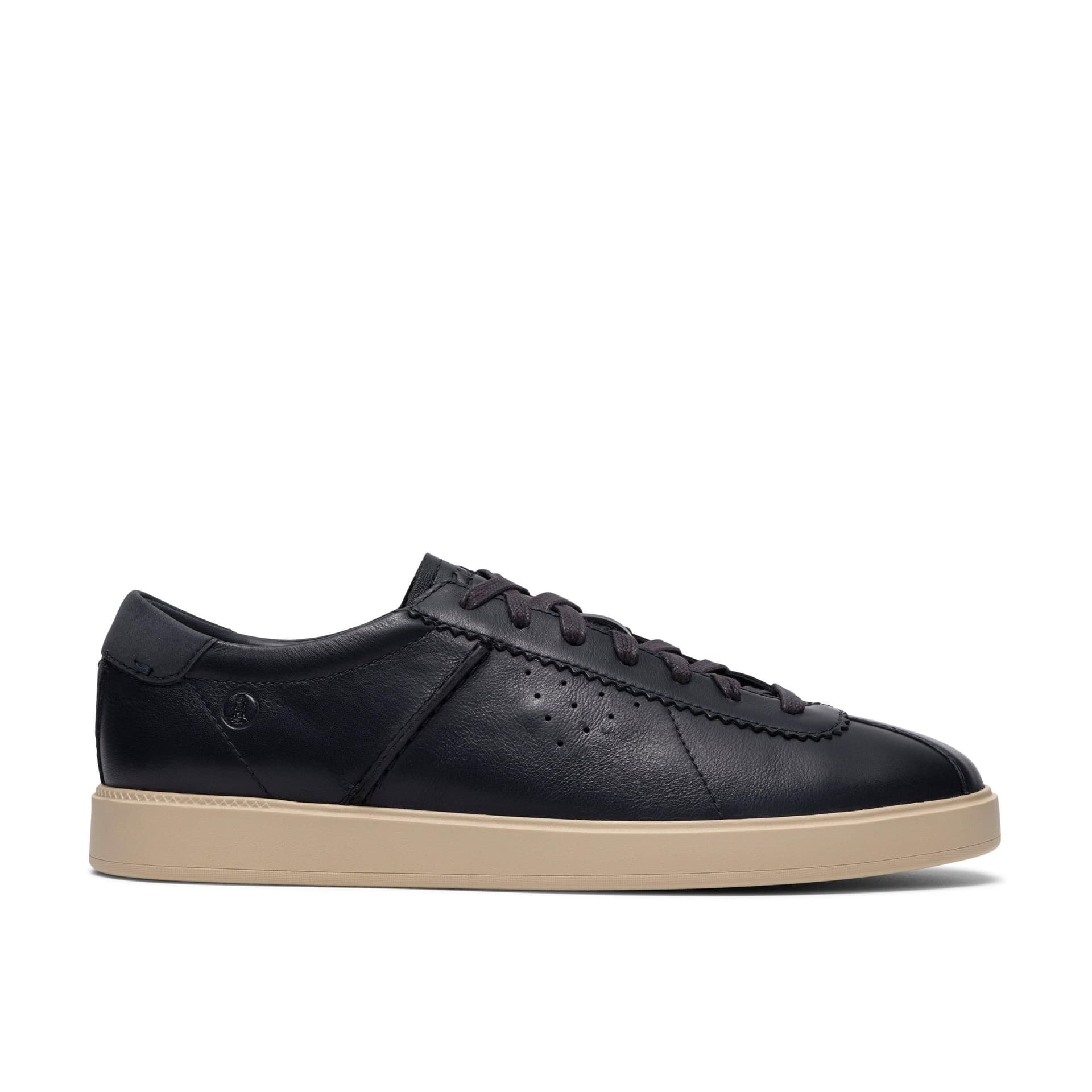 Clarks Clarks Men's Lockford Lace Navy Leather Lace-Up Trainers