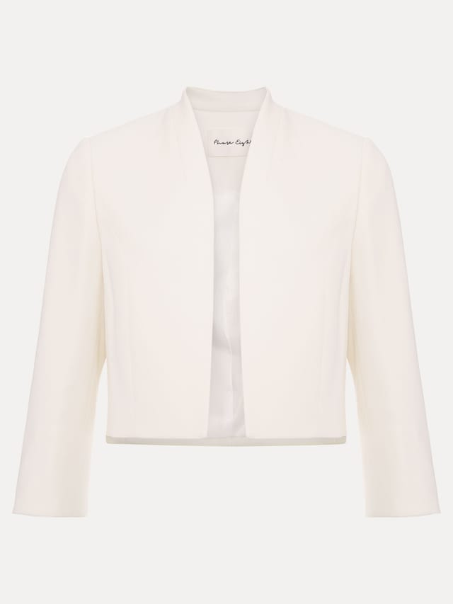 Phase Eight Phase Eight Women's Catherine Collarless Jacket in Ivory - 2