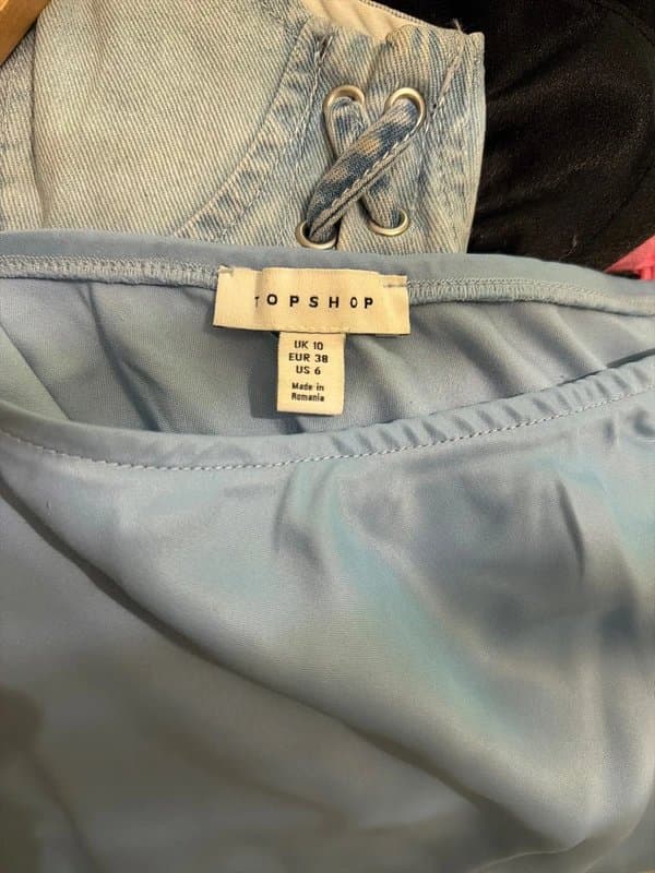 Topshop Topshop satin skirt blue