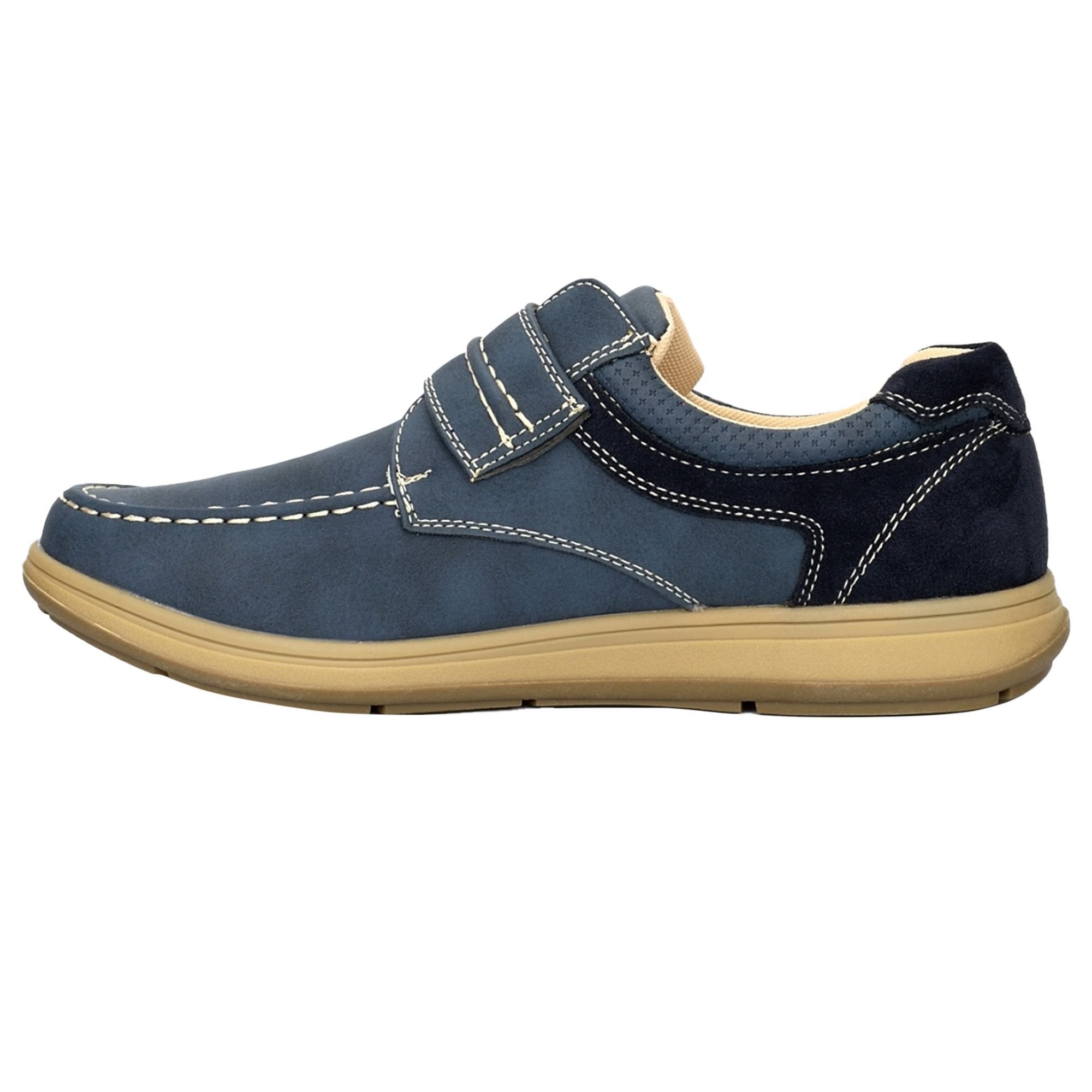 Scimitar Scimitar Men's Touch Fastening Casual Shoe in Navy - 2