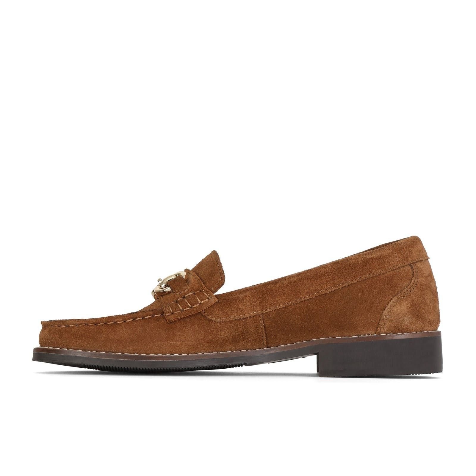 Moretta Moretta Women's Rosa Suede Loafers in Tan - 2