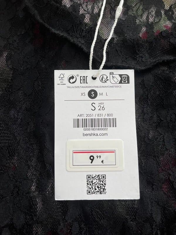 Bershka Black lace bershka top