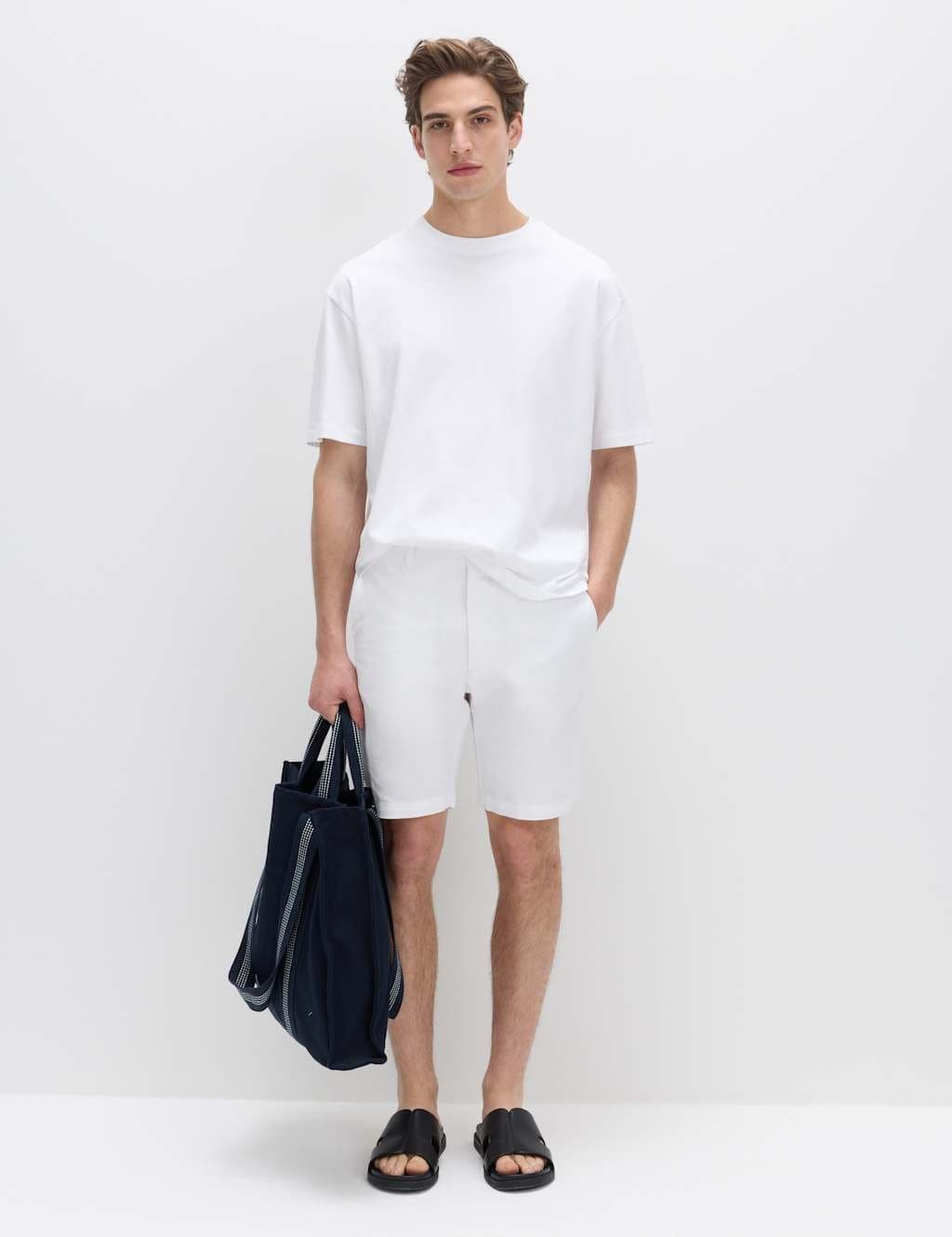 Marks & Spencer M&S White Oversized Cotton T-Shirt