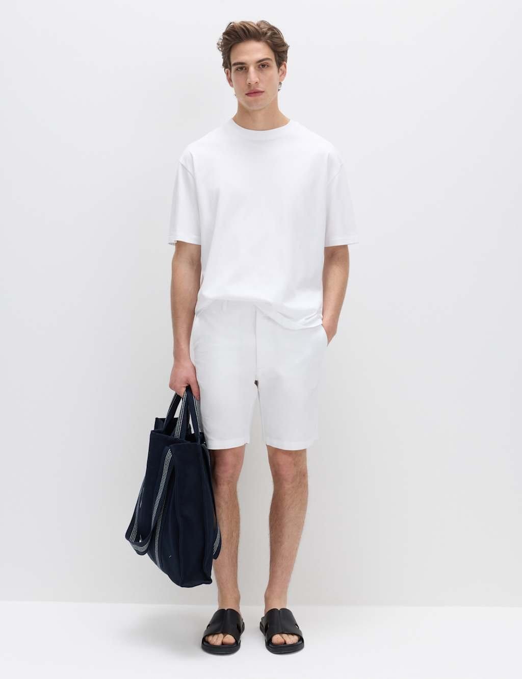 M&S White Oversized Cotton T-Shirt