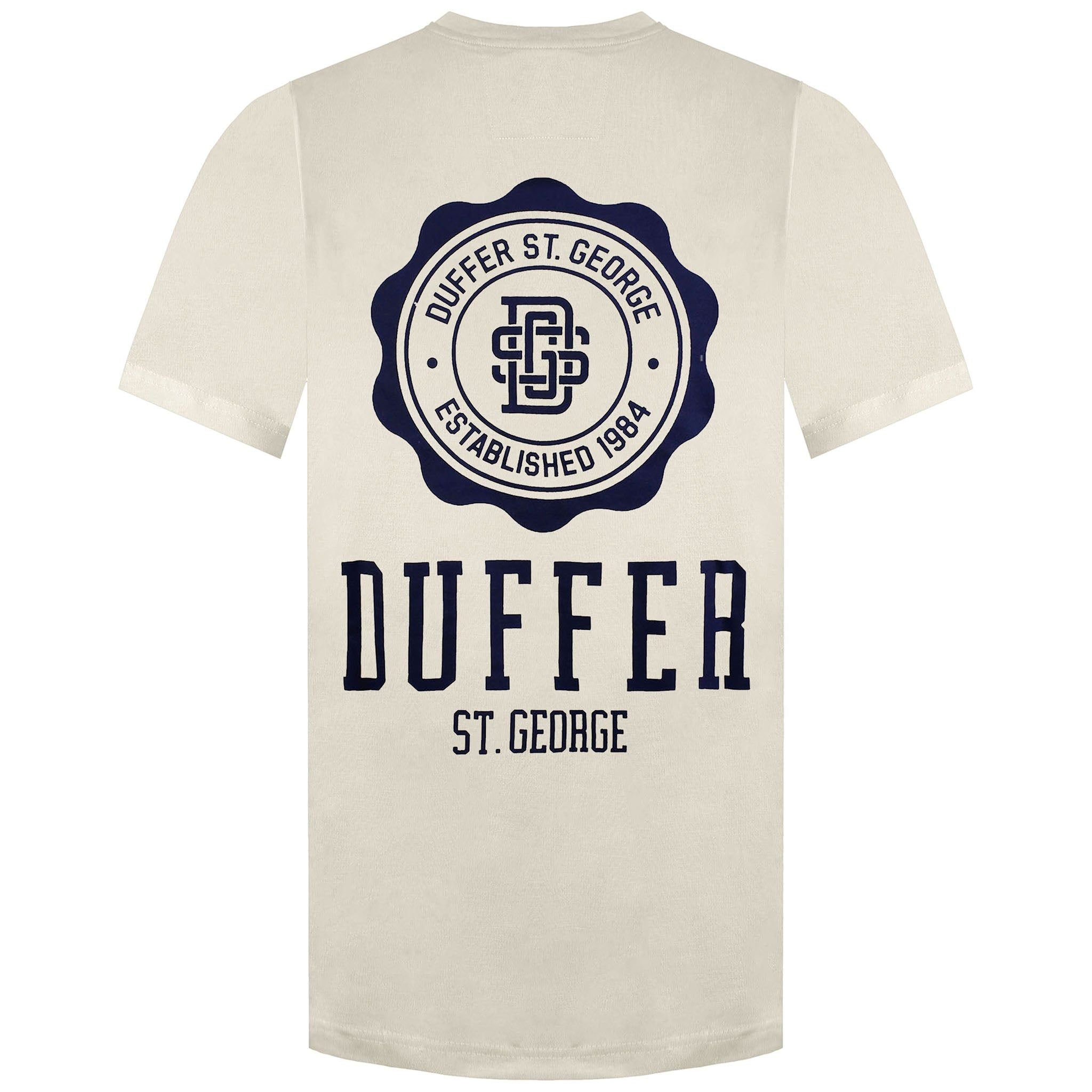 Duffer Duffer Men's Stamp Cream T-Shirt in Beige - 2