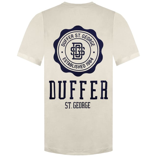 Duffer Duffer Men's Stamp Cream T-Shirt in Beige - 2