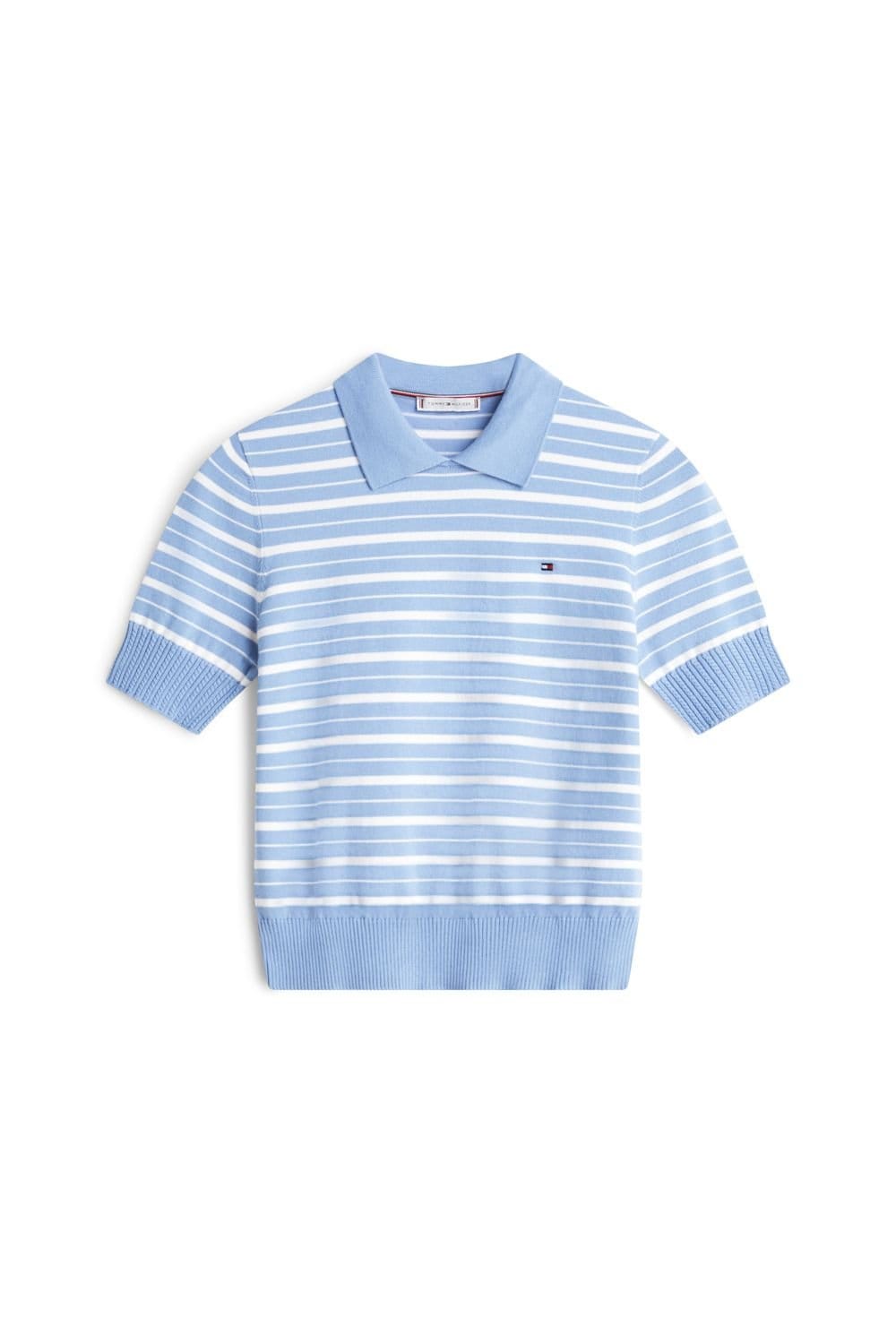 Tommy Hilfiger Tommy Hilfiger Women's Stripe GG Polo S/S Sweat in Blue - 4