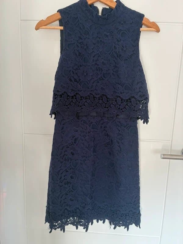 Topshop Topshop Navy Elegant Dress - Size 8