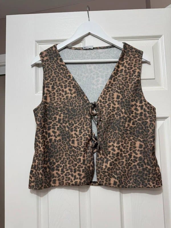 ASOS Design Leopard print waistcoat