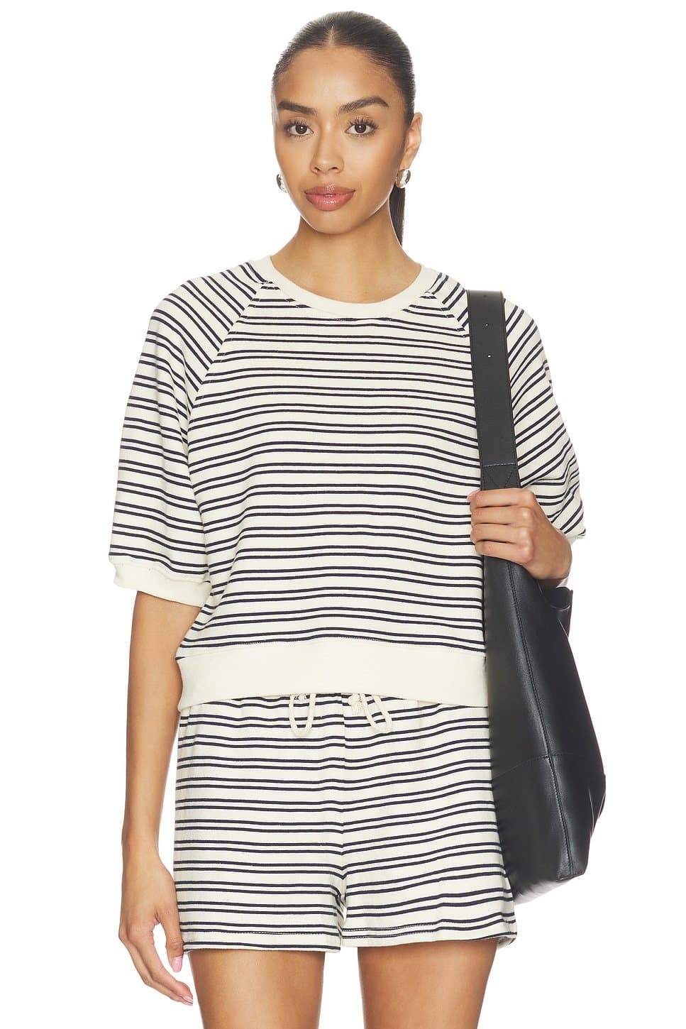 revolve French Terry Bubble Sleeve Sweatshirt