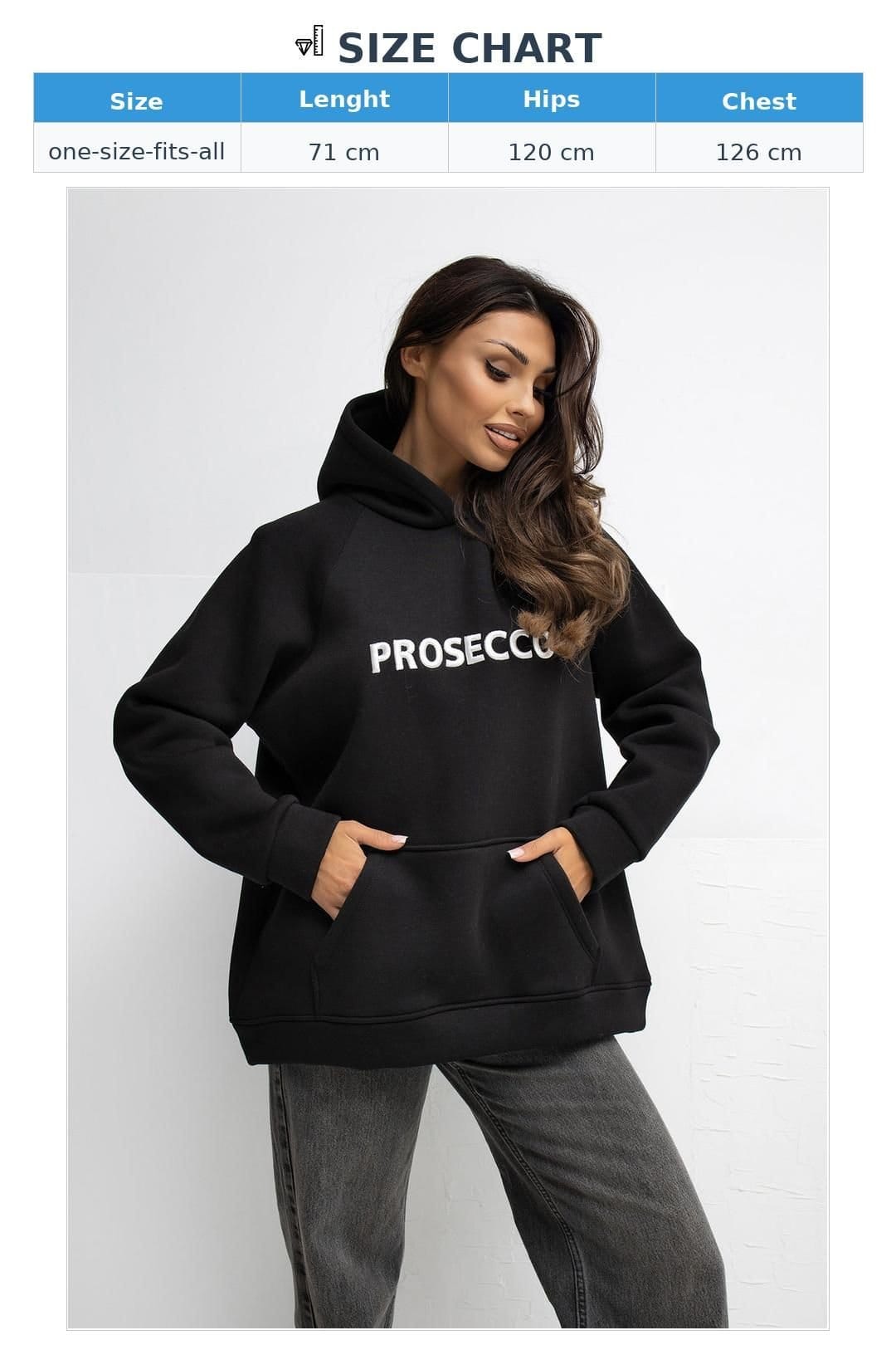 Love Lace Love Lace Women's Embroidered Hooded Cotton Elastane Sweatshirt Style 221611 in Black - 4