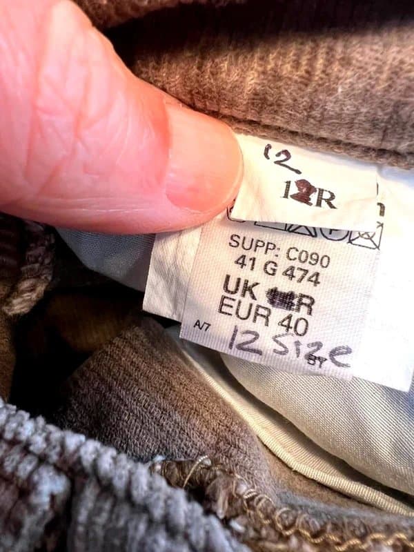 4Wards 4Wards vintage corduroy flared trousers dark sand size 12