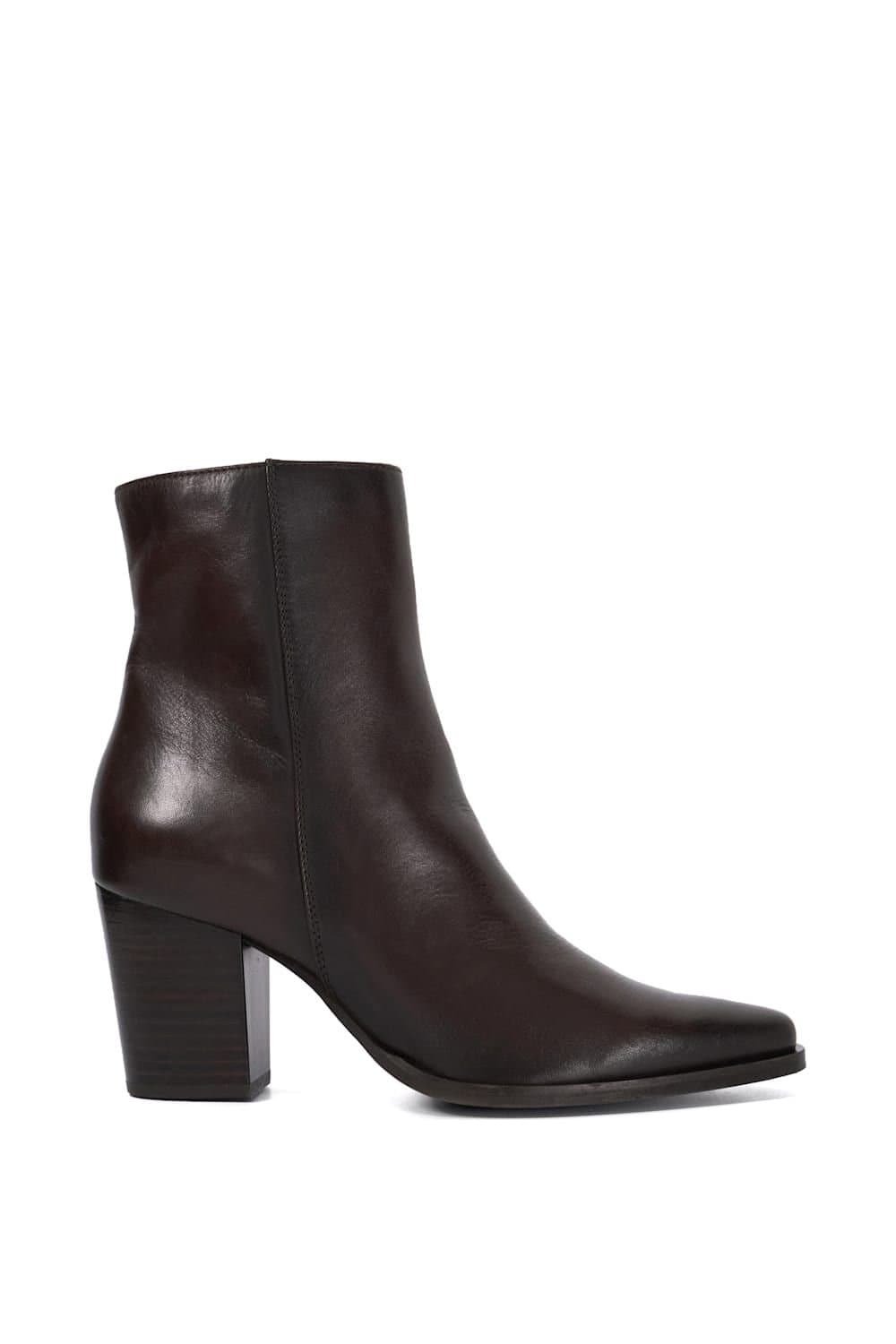 Dune London Dune London Women's 'Paxten' Leather Ankle Boots in Brown