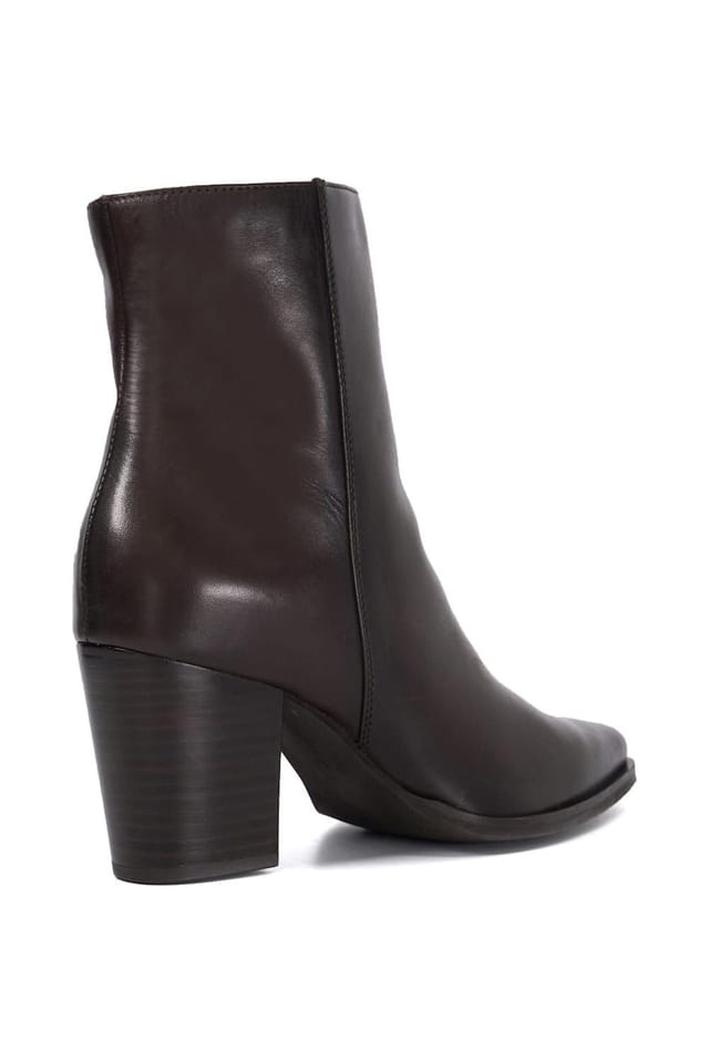 Dune London Dune London Women's 'Paxten' Leather Ankle Boots in Brown - 3
