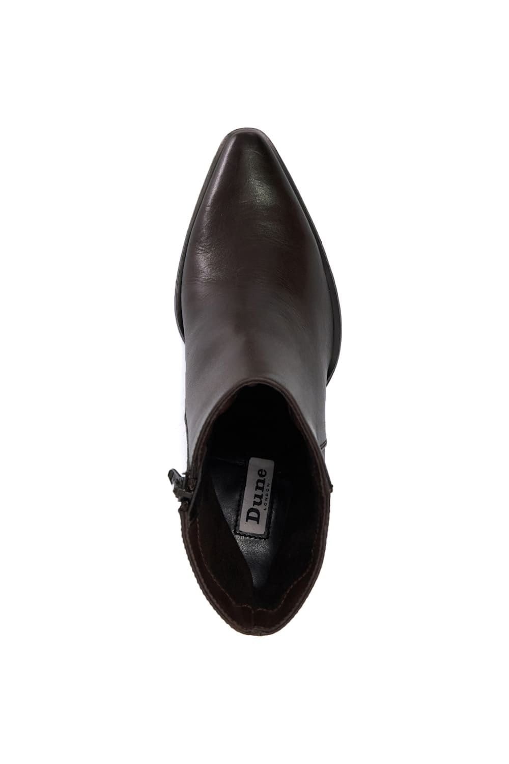 Dune London Dune London Women's 'Paxten' Leather Ankle Boots in Brown - 4