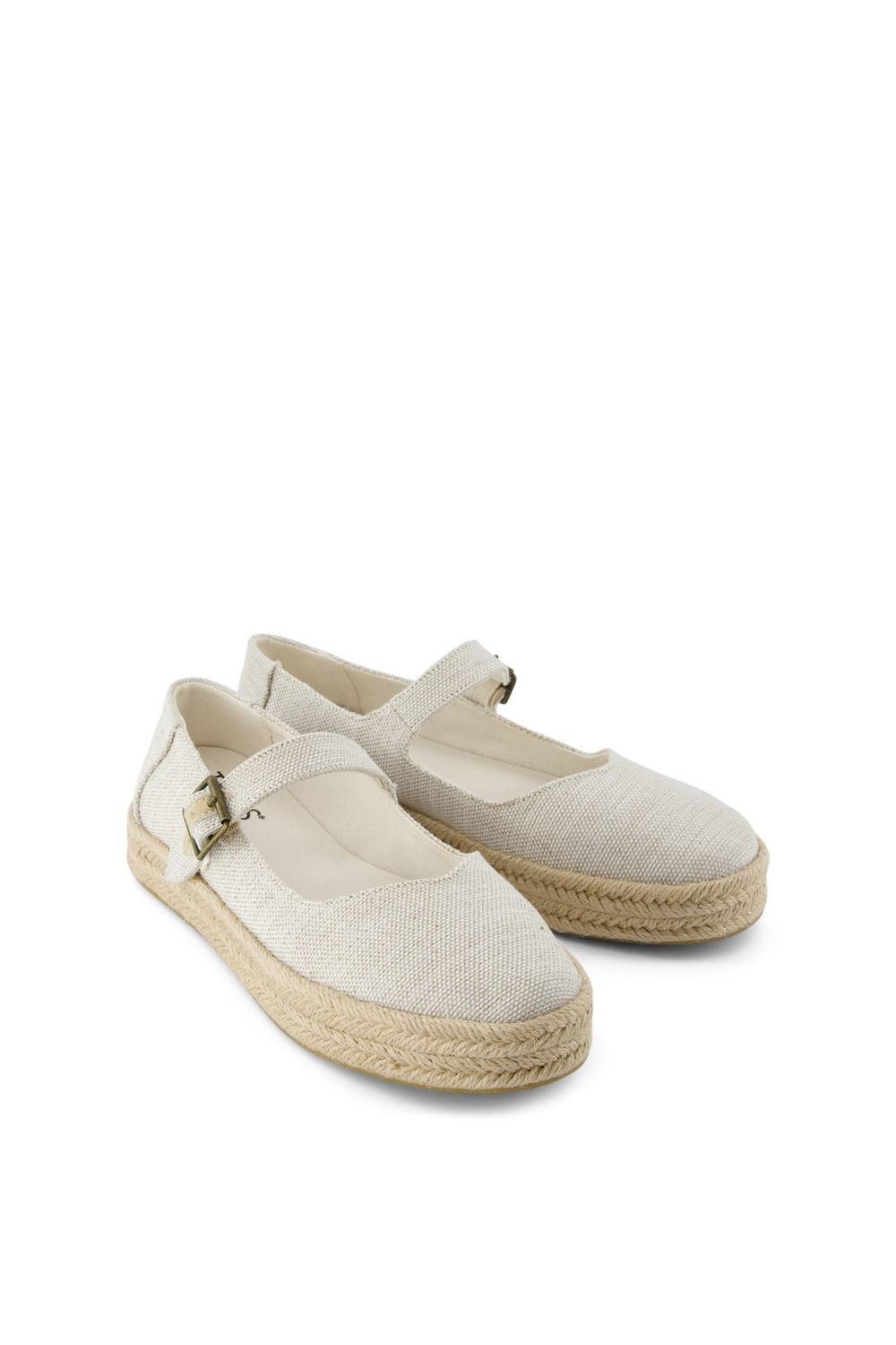 TOMS TOMS Women's Carolina Mary Jane Shoe in Natural - 3