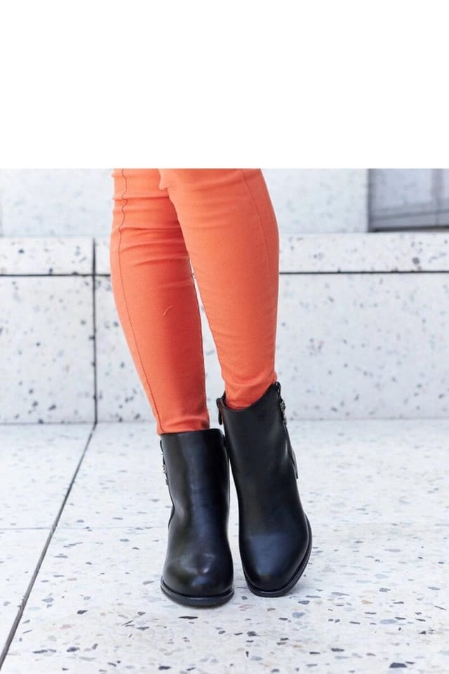 Love Lace Love Lace Women's Insulated Stiletto Heel Boots with Zircon Detail & Zipper in Black - 3