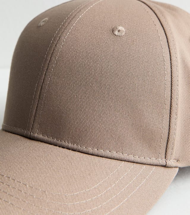 New Look Brown Topstitched Cap New Look - 3