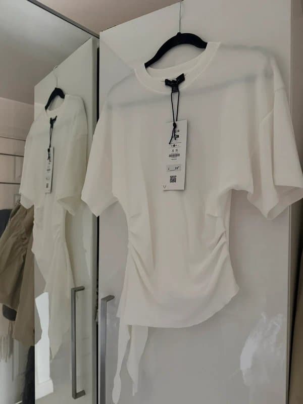 Bershka Brand New Bershka Ruched T-Shirt