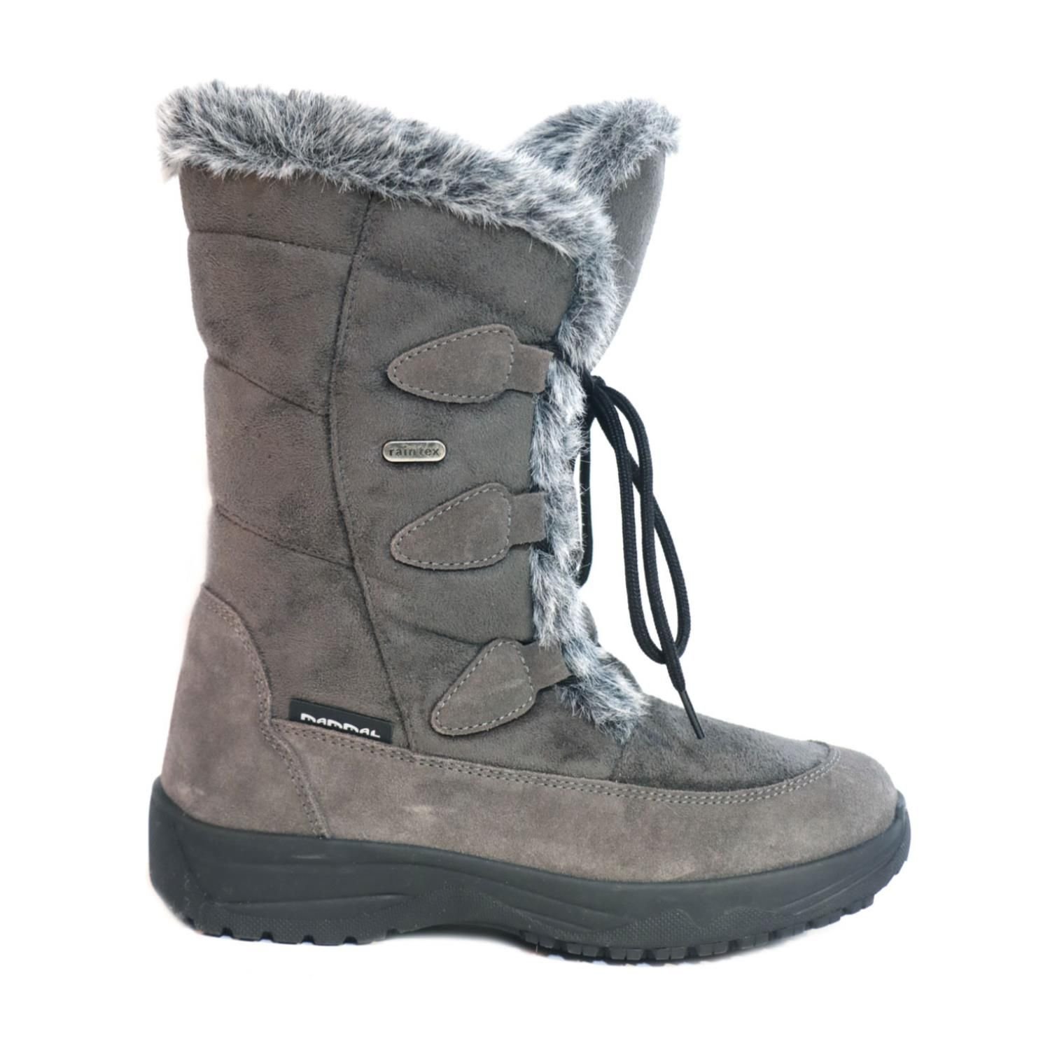 Mammal Mammal Women's 'Oribi2' Mid-calf Winter Boots with Flip-over Ice Grips in Grey - 4