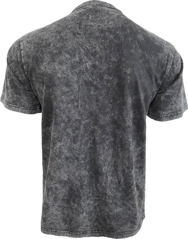Spiral Spiral Men's URBAN FASHION - Acid Wash T-Shirt in Black - 2