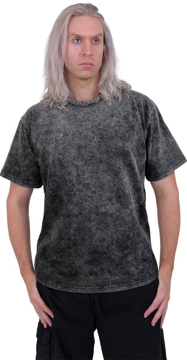 Spiral Spiral Men's URBAN FASHION - Acid Wash T-Shirt in Black - 3