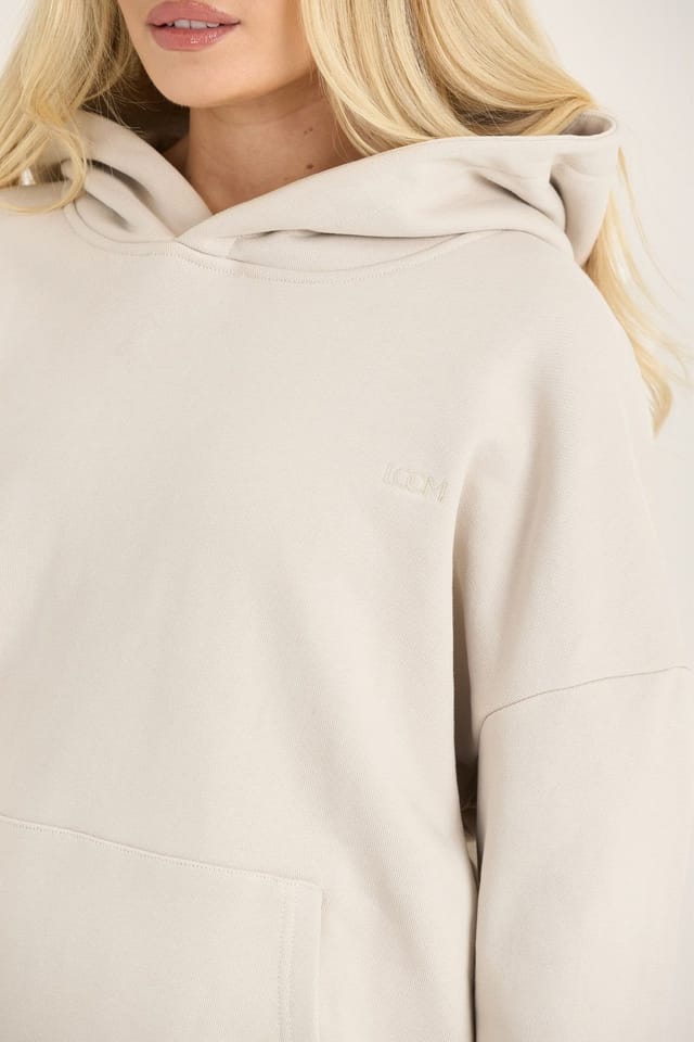 Loom Archives Loom Archives Women's LOOM Everyday Archive Oversized Hoodie in Light Stone - 3