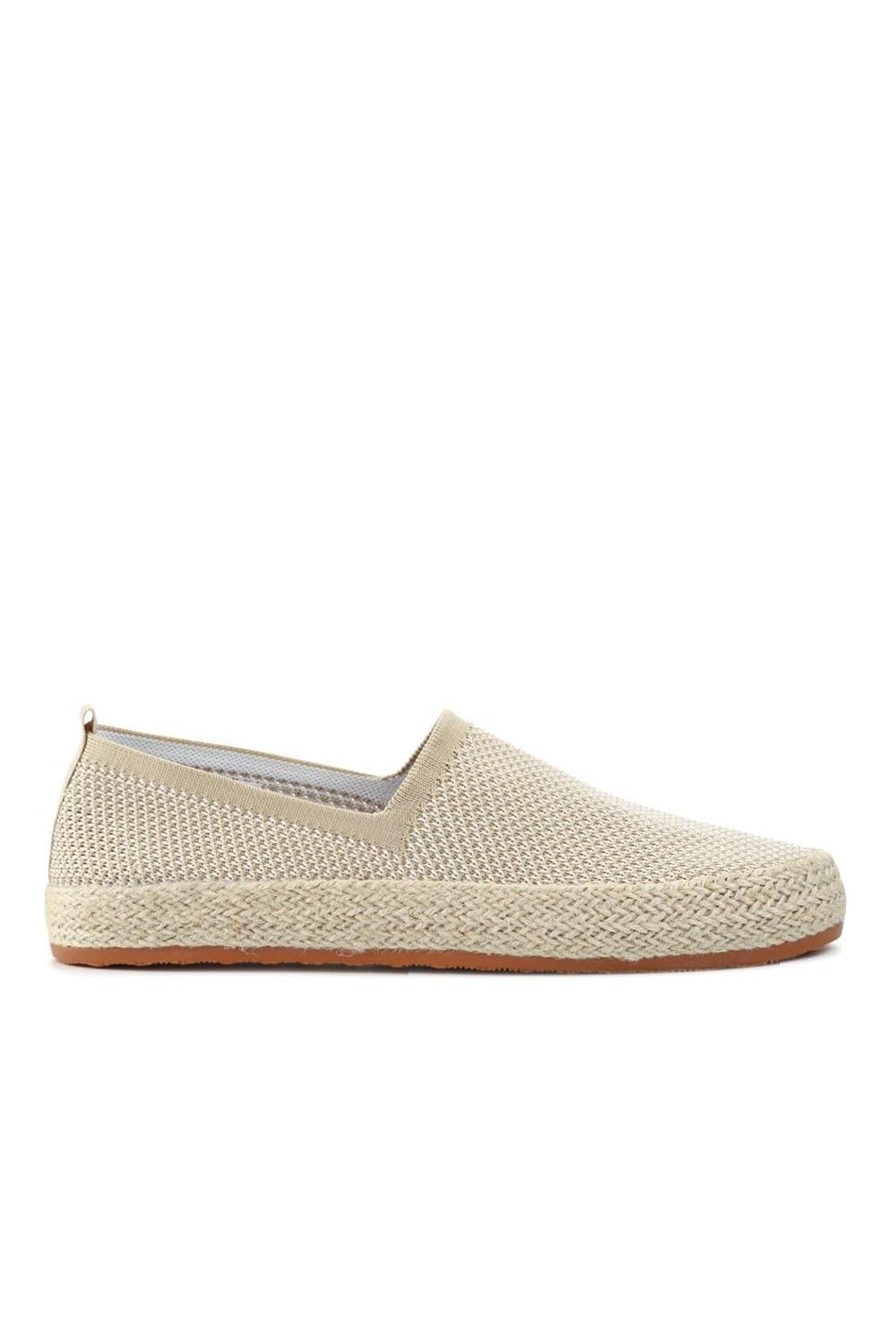 Pavers Pavers Men's Breathable Slip-On Espadrilles in Beige - 2