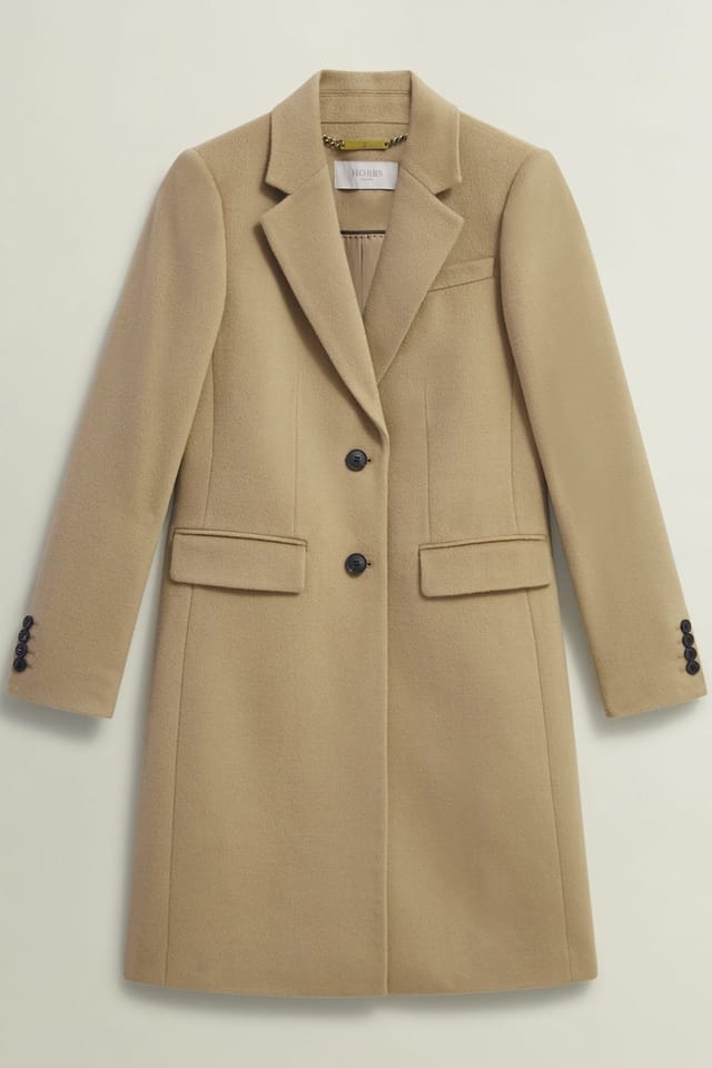 Hobbs London Hobbs London Women's Cavendish Coat in Camel - 2