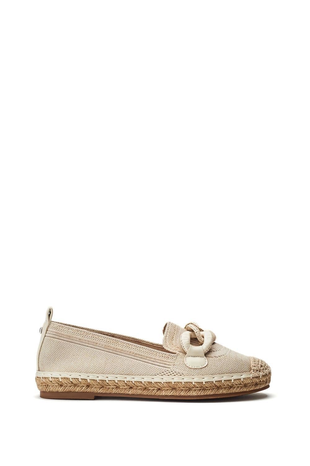 Moda In Pelle Moda In Pelle Off-White Textile Loafers
