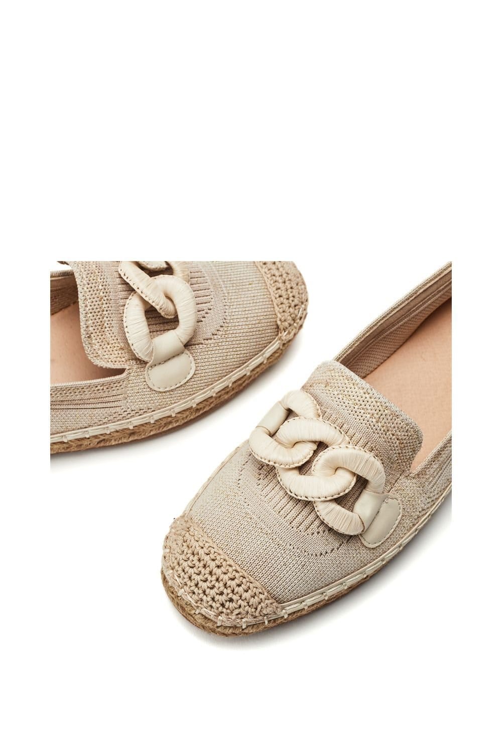 Moda In Pelle Moda In Pelle Women's 'Emaria' Textile Loafers in Off-White - 4