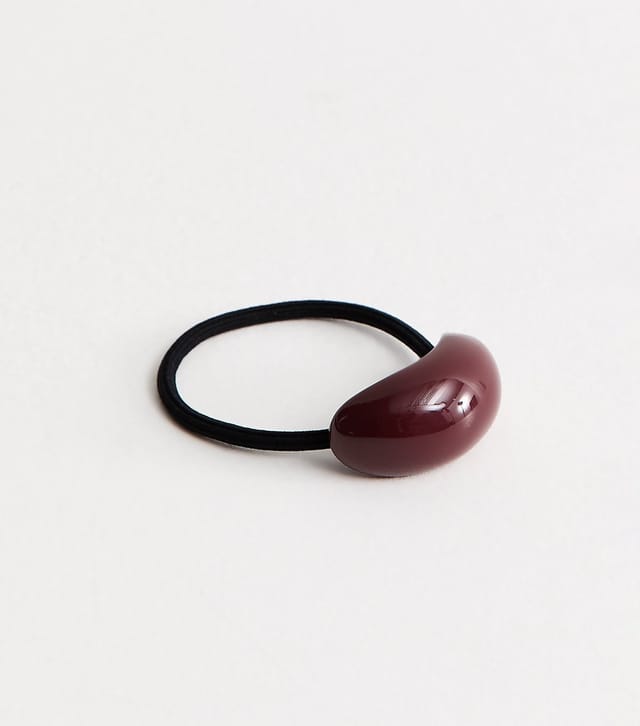 New Look Dark Burgundy Curved Charm Hair Tie New Look - 2