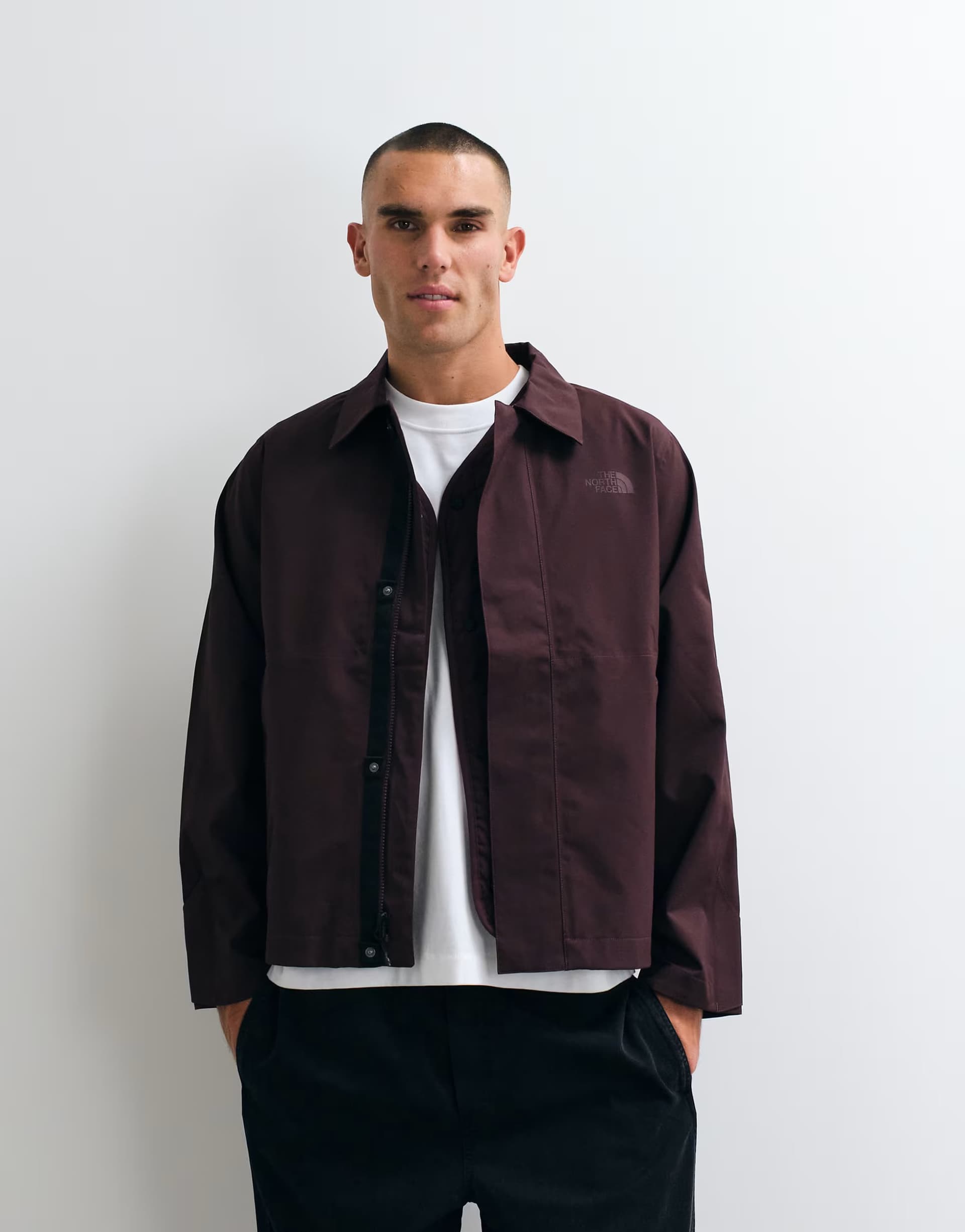 ASOS The North Face City Triclimate jacket in burgundy