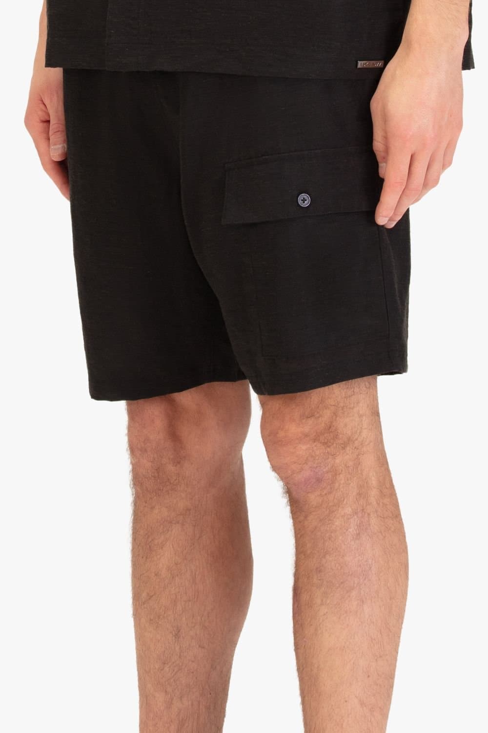 Luke 1977 Luke 1977 Men's Kaho Linen Shorts in Black