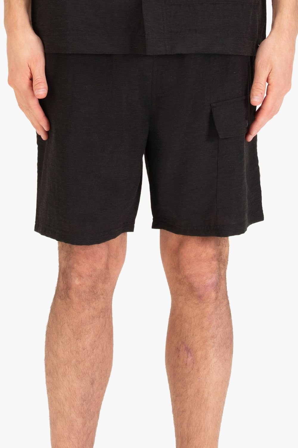Luke 1977 Luke 1977 Men's Kaho Linen Shorts in Black - 3