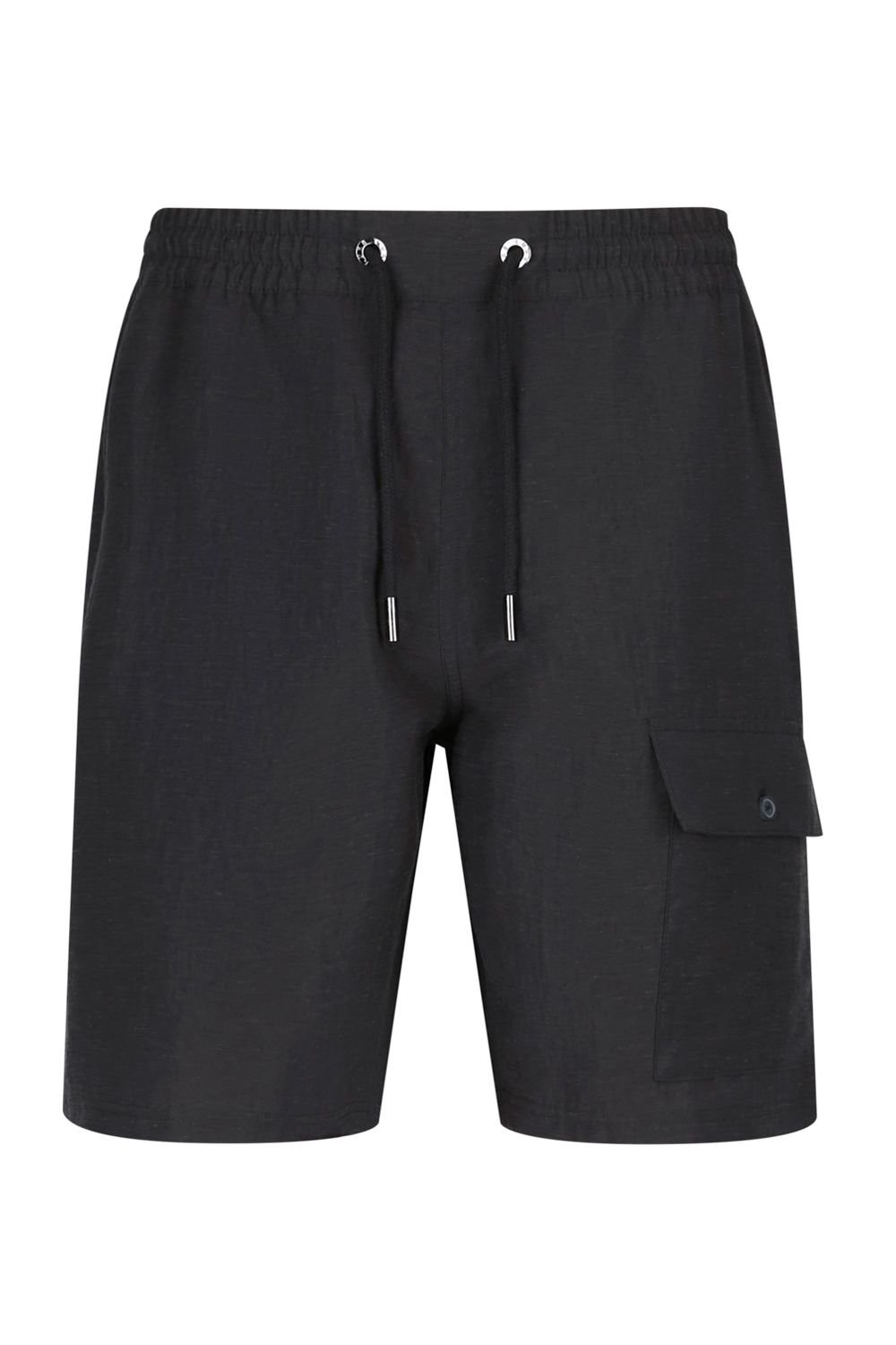 Luke 1977 Luke 1977 Men's Kaho Linen Shorts in Black - 4