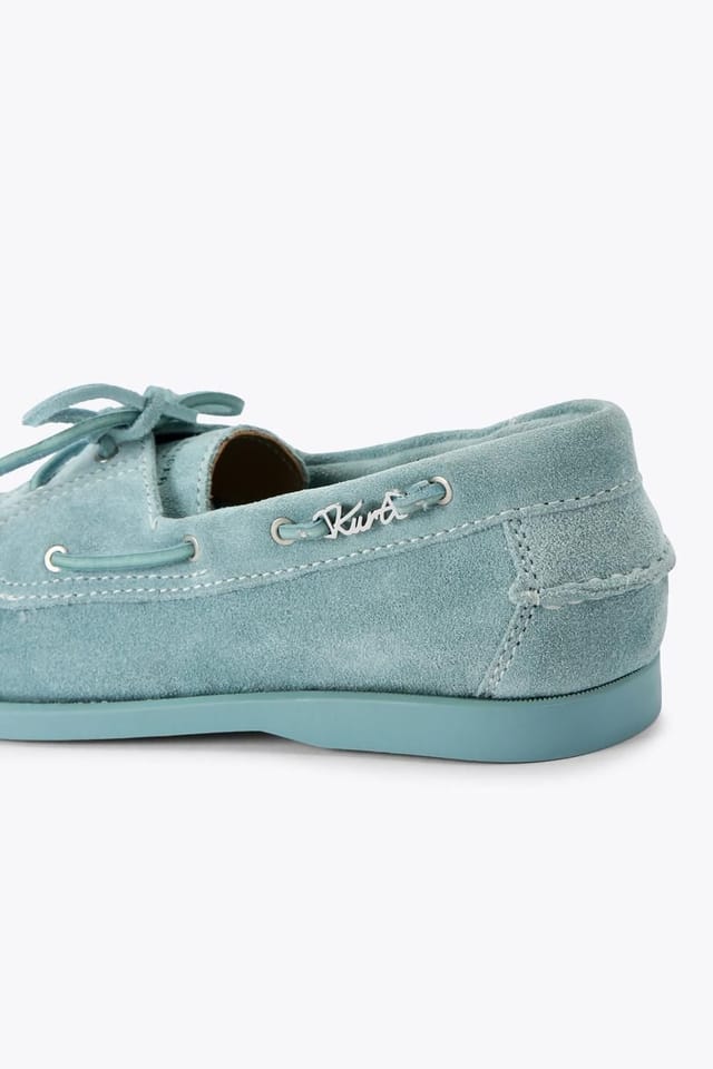 Kurt Geiger London Kurt Geiger London Men's 'Somerville Boat Shoe' Suede Shoes in Pale Blue - 3