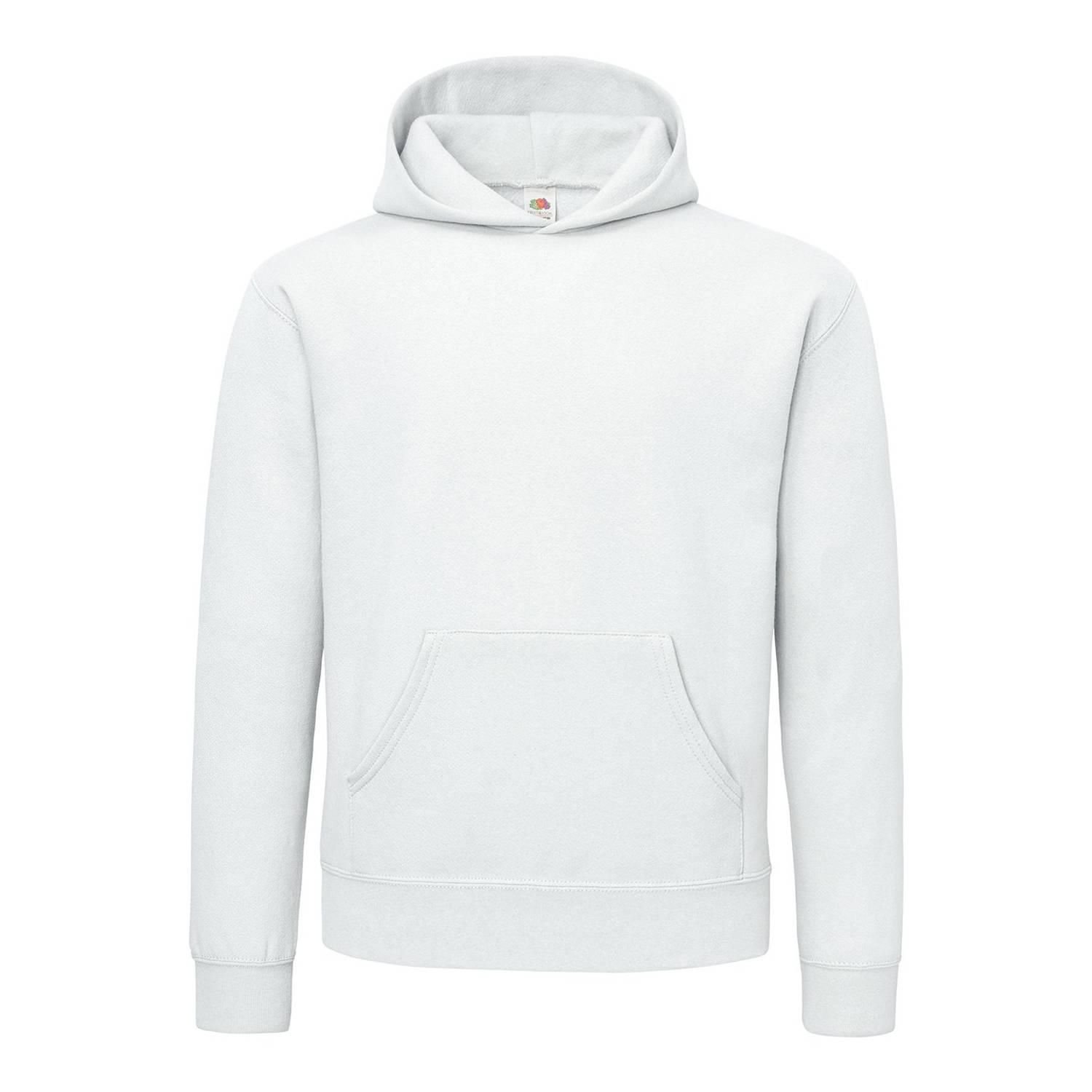 Fruit Of The Loom Fruit of the Loom Men's Supercotton Hoodie in White - 3