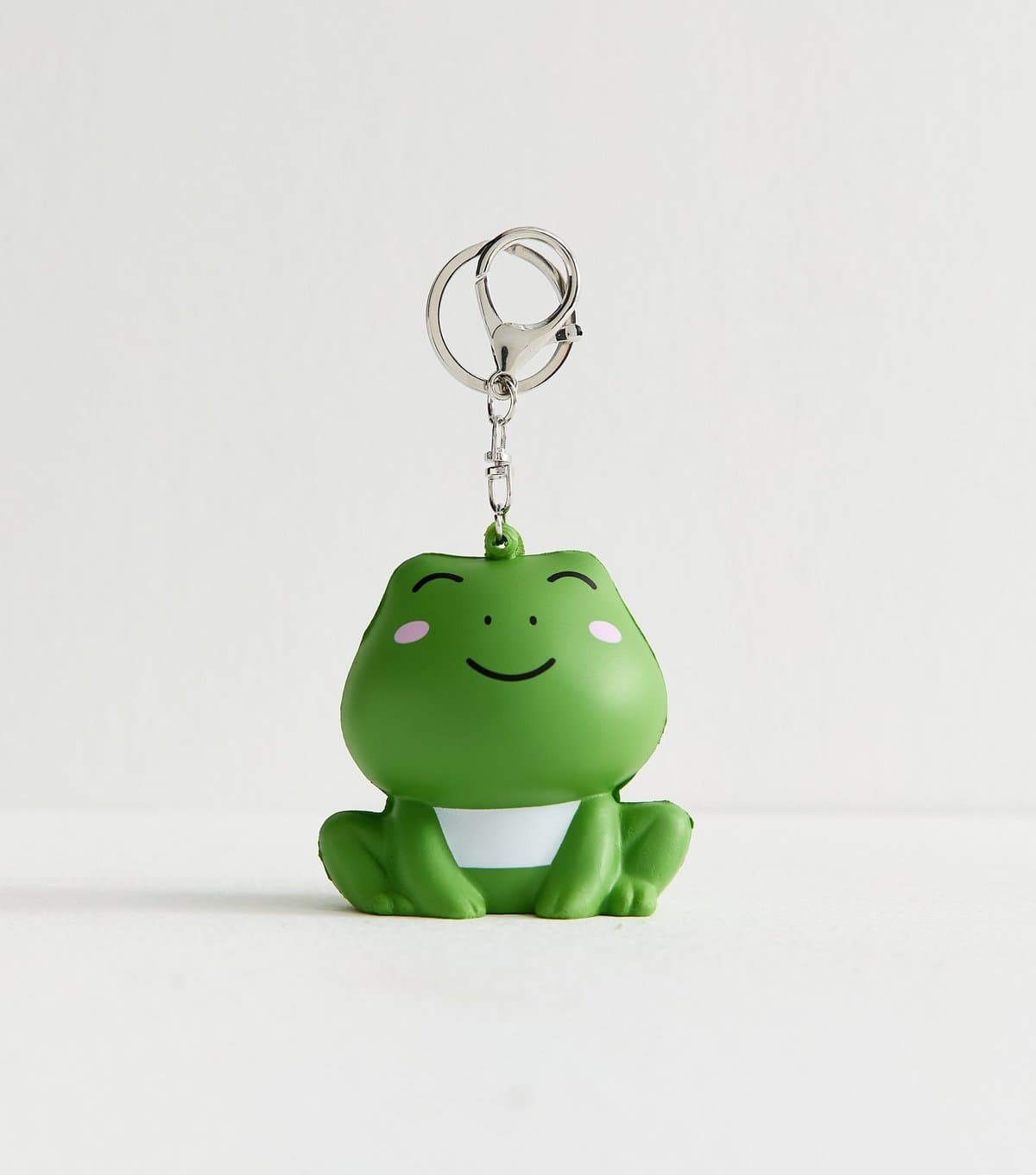 New Look Green Frog Stress Ball Foam Keyring New Look