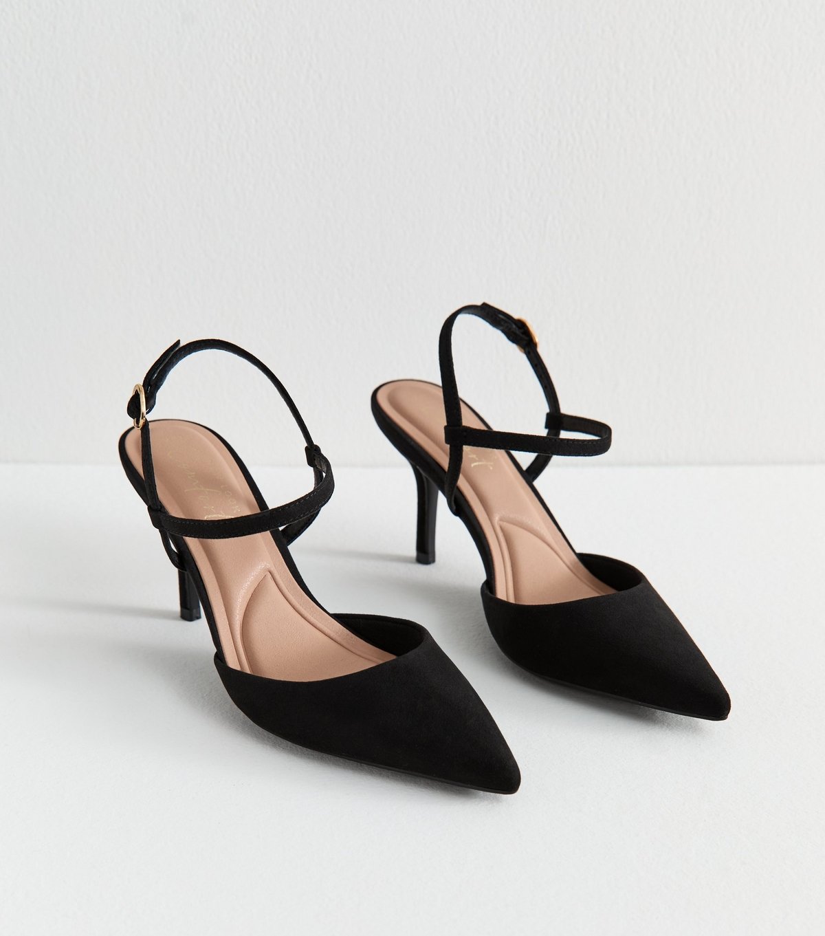 New Look Women's Black Faux Suede Pointed Toe Court Shoes New Look - 2