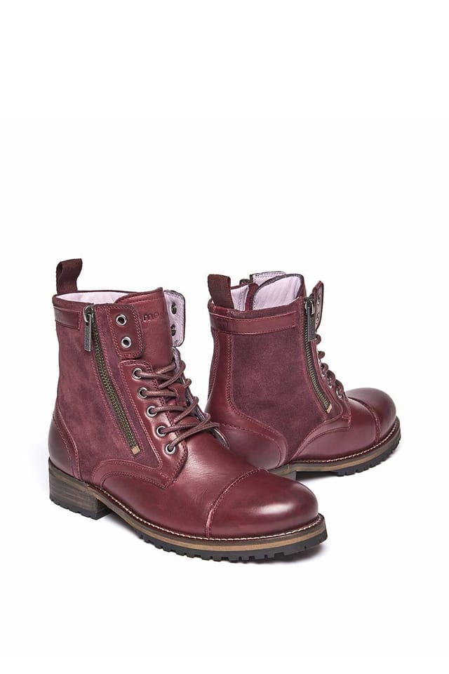 Moshulu Moshulu Women's 'Bardsey' Biker Ankle Boots in Purple - 2
