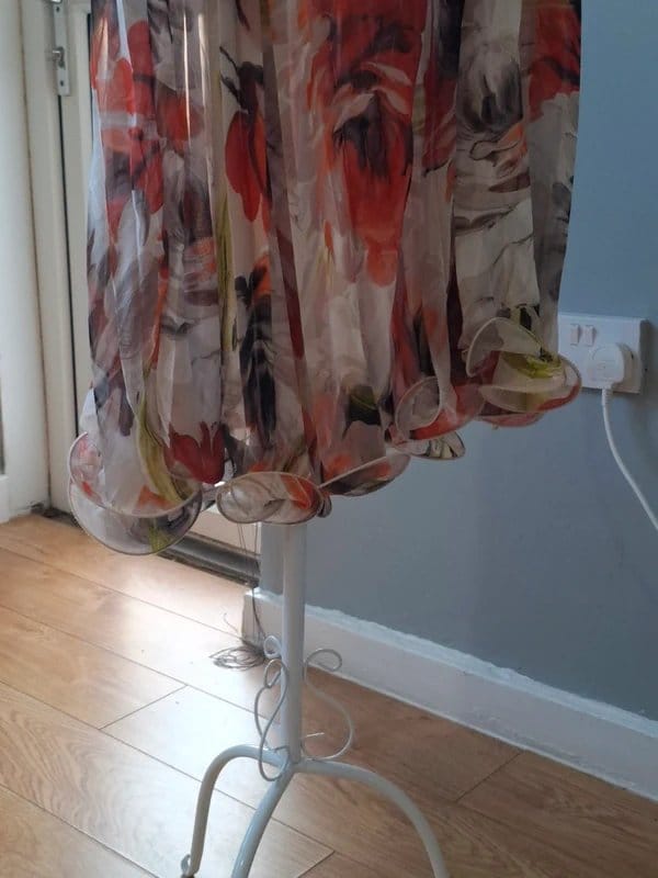 S.L. Fashions S.L. Fashions Floaty Pleated Floral Dress - Size 12 - 1