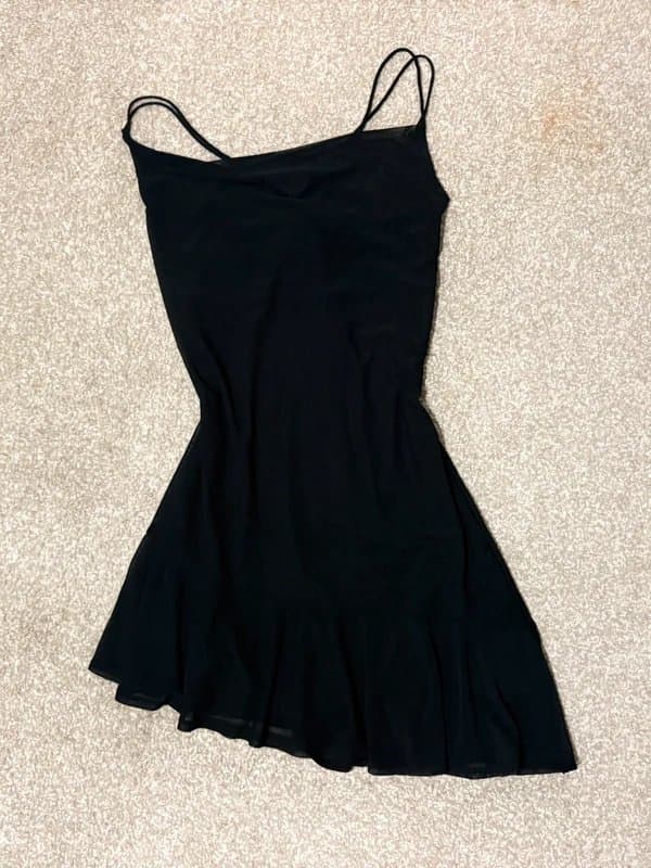 Bershka tulle black dress